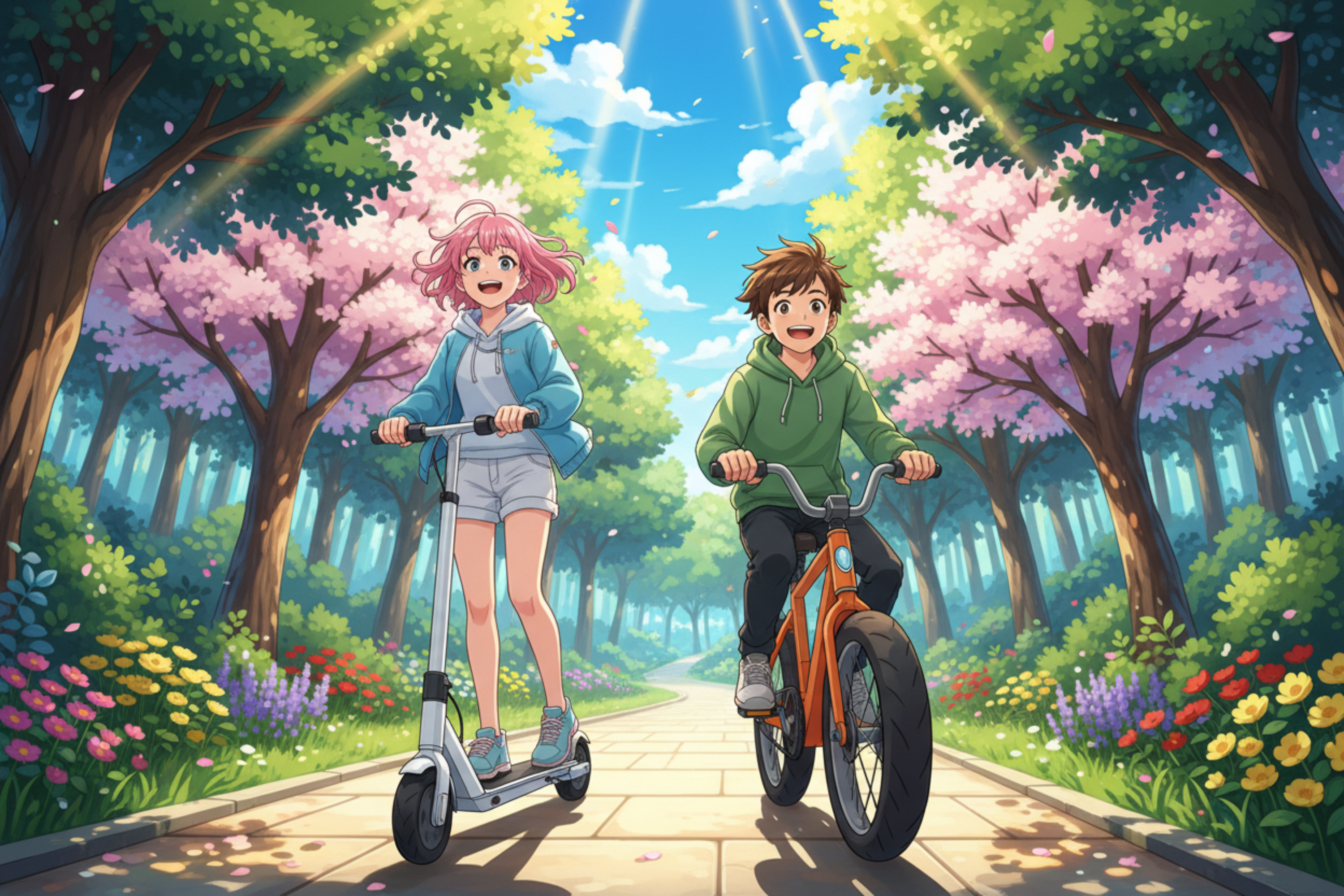 but a electric scooter the one u stand on and a electric bicycle 